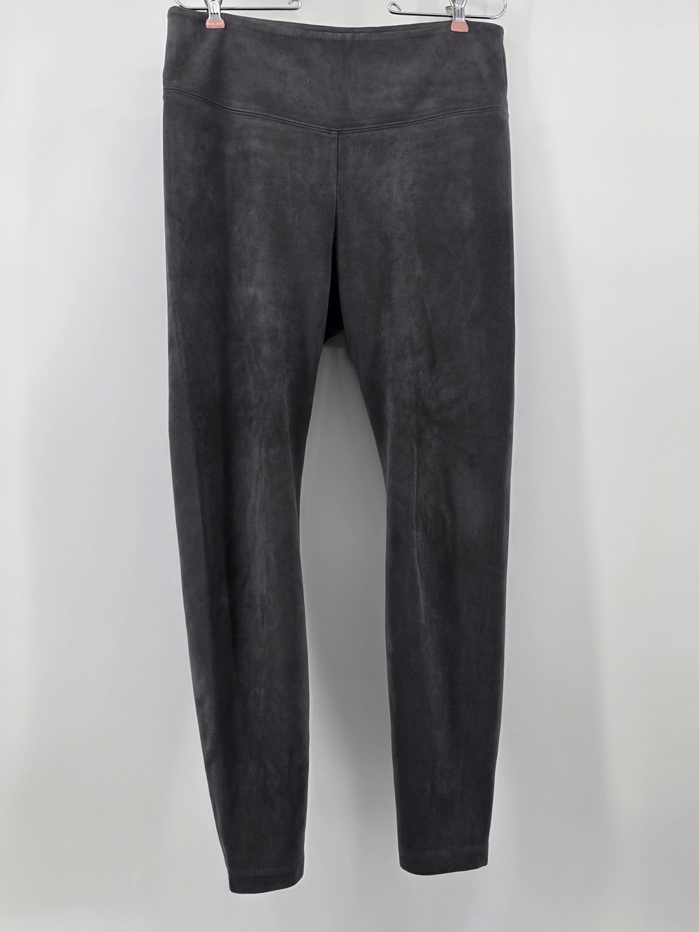 ​White House Black Market‎ Faux Suede Runway Legging Charcoal Grey Size 12